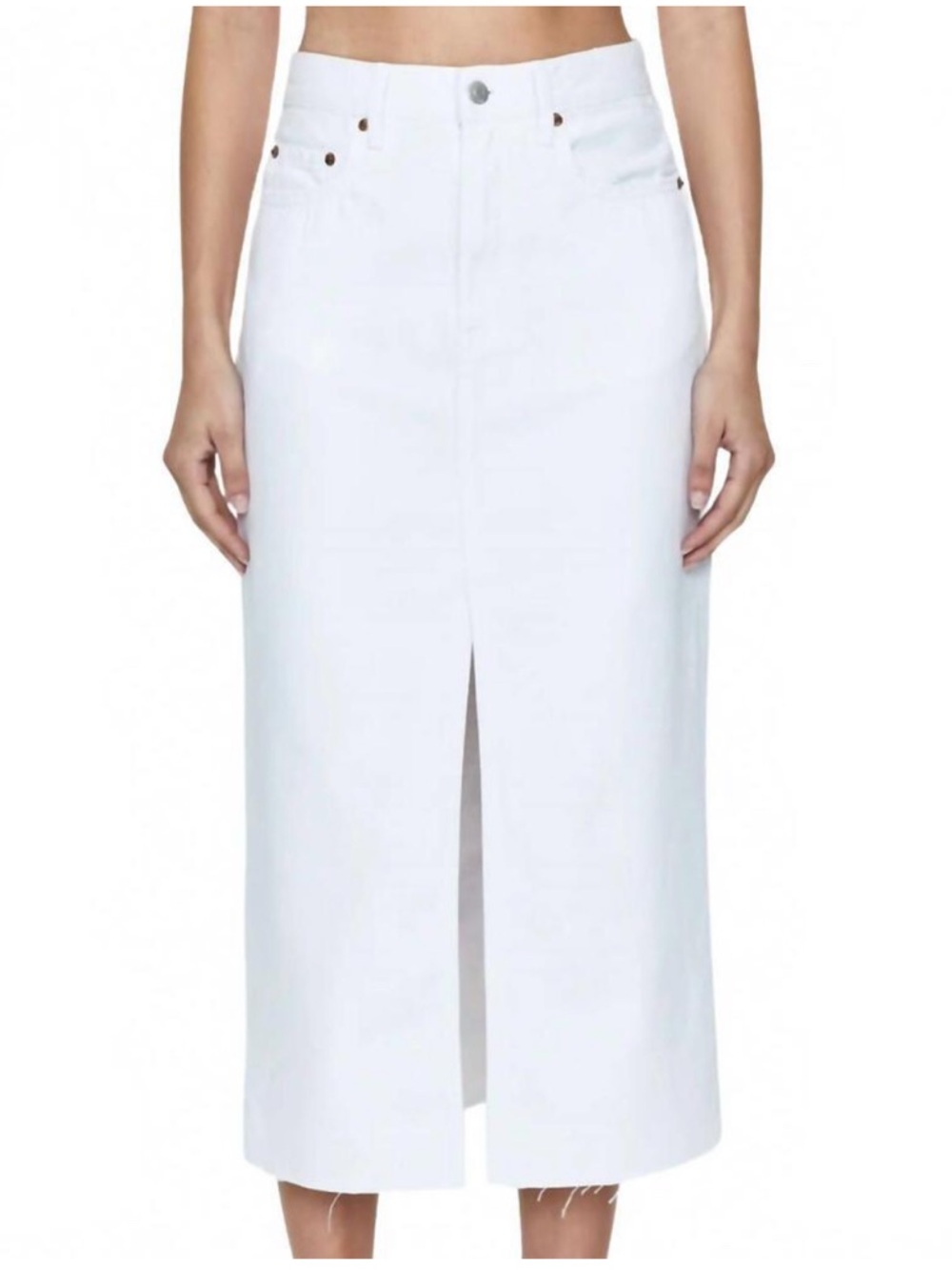 NWT PISTOLA Alice White Midi Denim Skirt Multiple Sizes